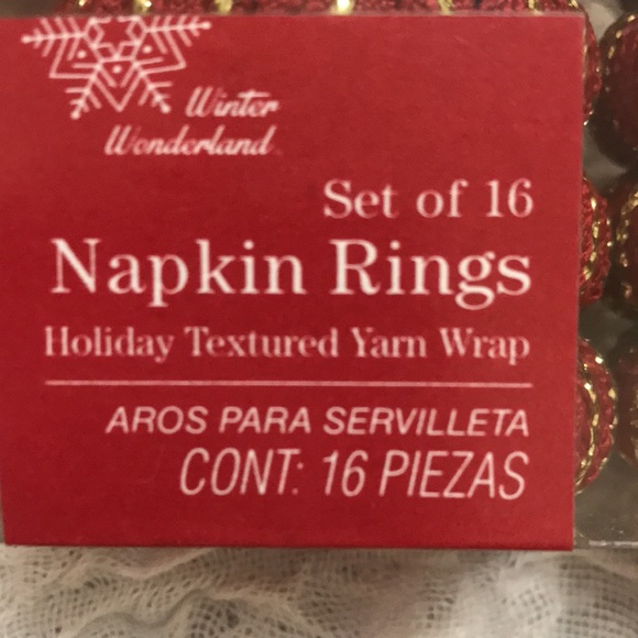 NWT Set of 16 Napkin Rings
Holiday Textured Yarn Wrap - Picture 3 of 5